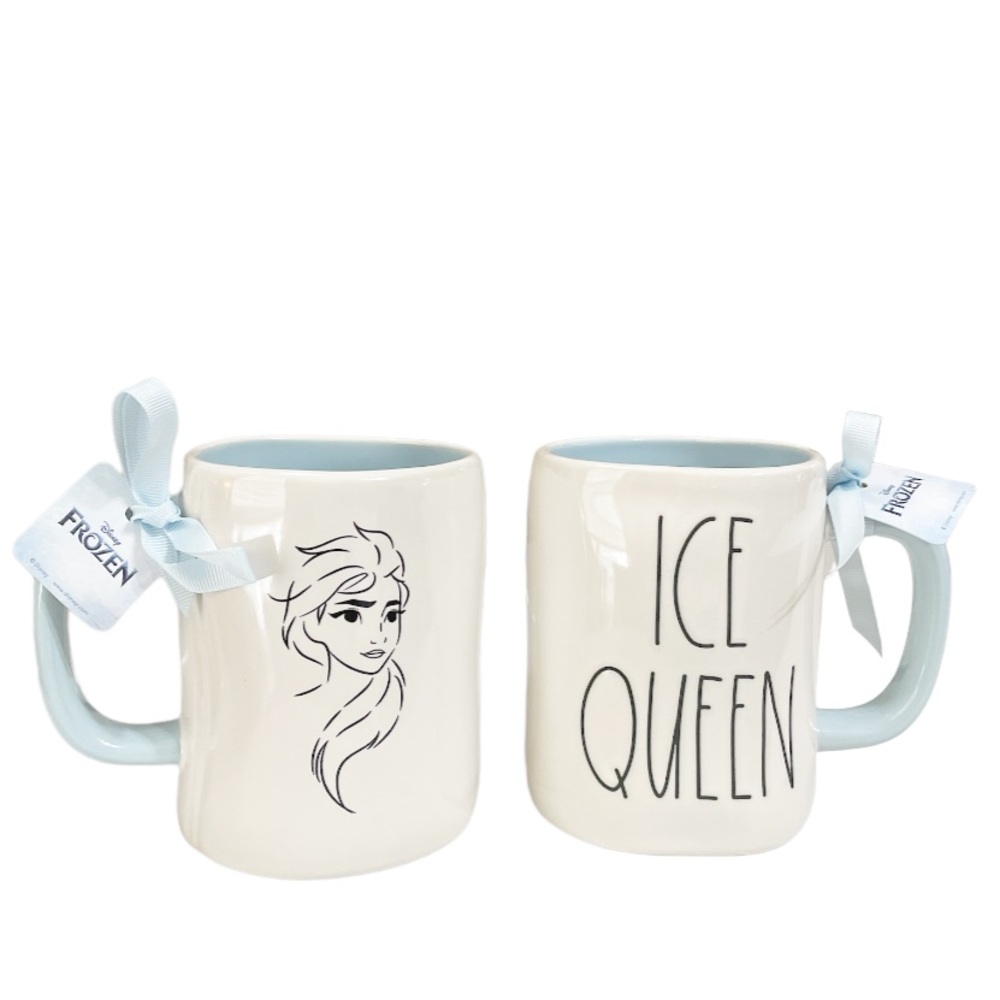 NEW Rae Dunn ICE QUEEN Disney Frozen Double Sided Mug